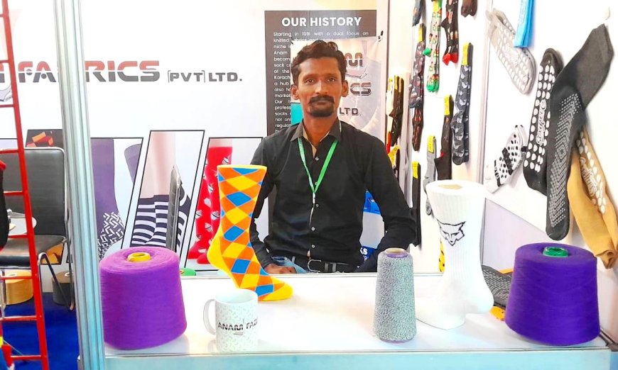 The prominent producer and exporter of socks in Pakistan is Anam Fabrics.